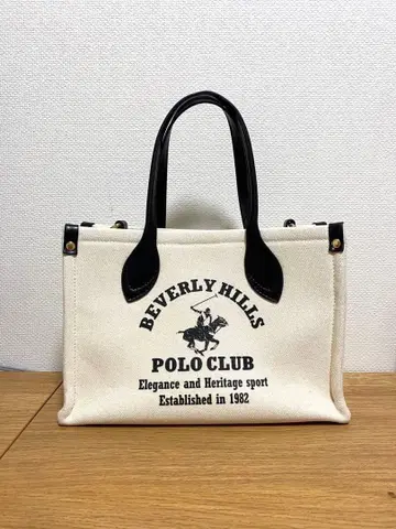 [ 숄더 미사용 ] POLO CLUB 숄더 핸드백