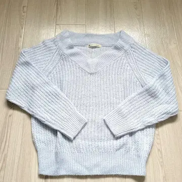 MAJESTIC LEGON 여성용 스웨터 스카이블루 프리 사이즈