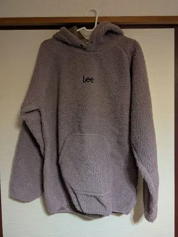 Lee 보아 플리스 후드티 라벤더