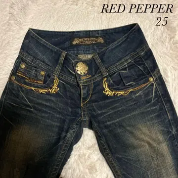 RED PEPPER 자수 부츠컷 데님 25