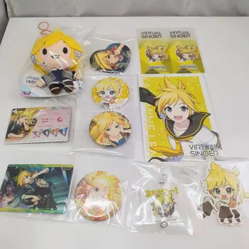 카가미네 렌 굿즈 묶음 판매 봉제 인형 캔뱃지 아크링 키링 프로세카
