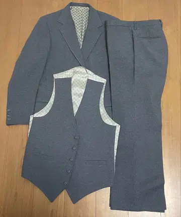 JCPenney 그레이 셋업 베스트 포함 빈티지