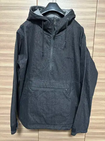 AVIREX 데님 아노락 후드티