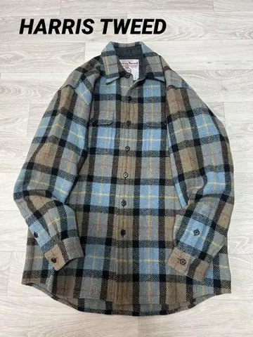 HARRIS TWEED 해리스 트위드 울 트위드 셔츠 자켓 S