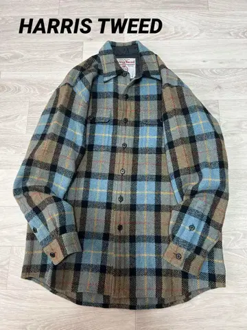 HARRIS TWEED 해리스 트위드 울 트위드 셔츠 자켓 S