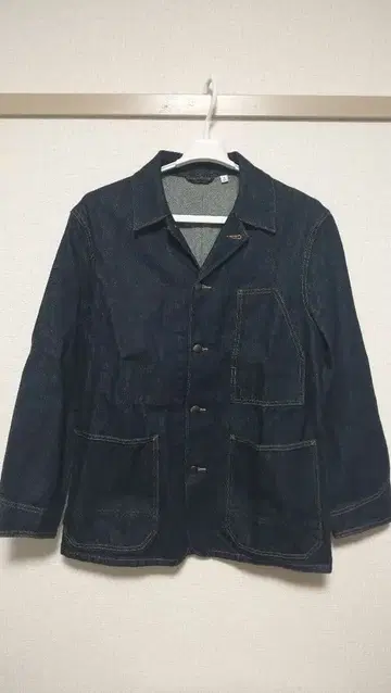 유니클로 오버 셔츠 데님 자켓 M 사이즈