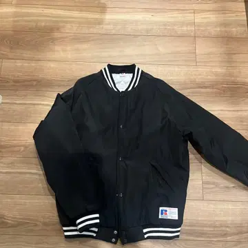 러셀 애슬레틱 블랙 바시티 자켓 XL