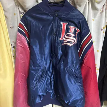 90s 리폰 애슬레틱 바시티 자켓 XL 네이비
