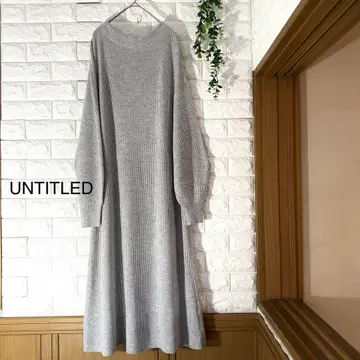 UNTITLED 니트 원피스 캐시미어 컨디션 최상 언타이틀 롱 원피스