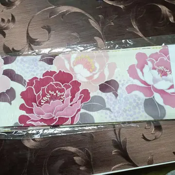 WAKKA 꽃무늬 반폭 오비 리버서블