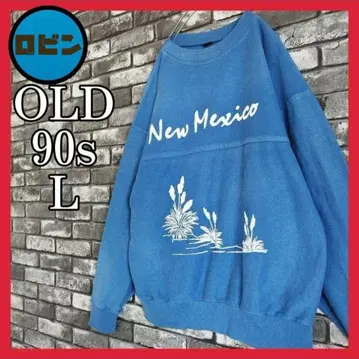 90s 오니 페이드 뉴멕시코 레트로 디자인 올드 맨투맨 퇴색