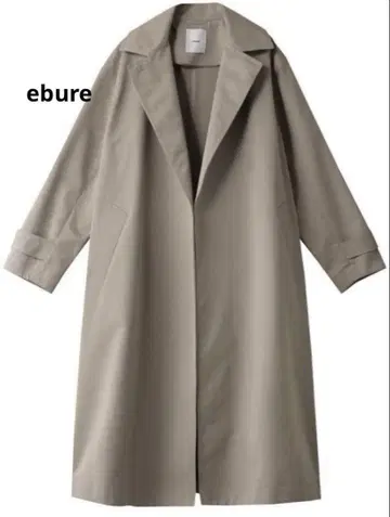 ebure 클리어 코튼 트윌 스텐카라 코트 36