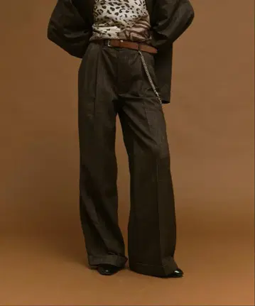 soerte 와이드 스트레이트 슬랙스 팬츠