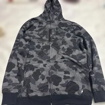 DC 카모 패턴 풀 집업 후드티