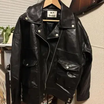 M.P Studio 블랙 라이더 자켓 M