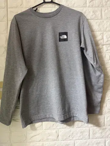 THE NORTH FACE 그레이 긴팔 티셔츠