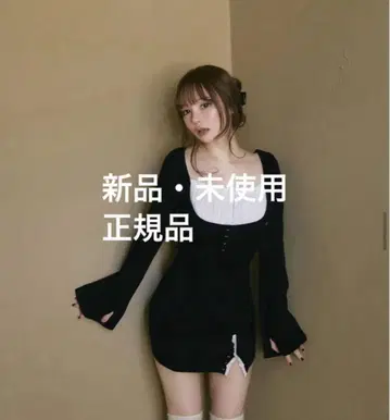 인기! ANDMARY poppy lace mini dress