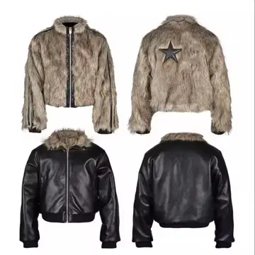 opium bumber fur jackets 리버서블