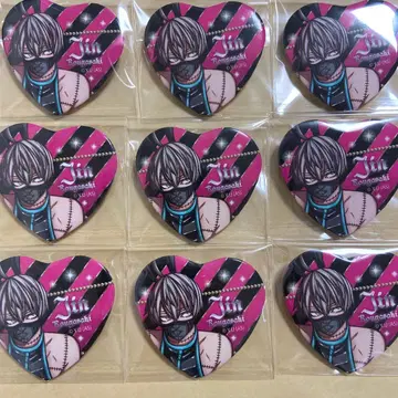 [ 코우고자키 진 ] 도원암귀 만화전 하트 캔뱃지