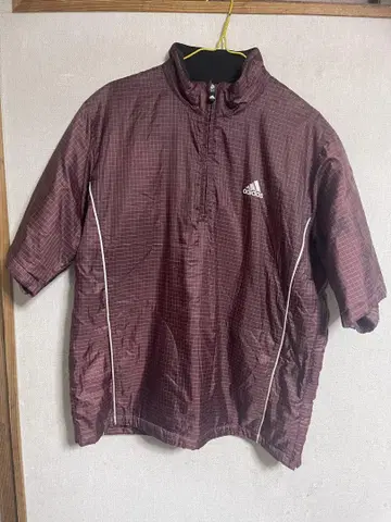 adidas 버건디 반팔 자켓 L/G