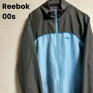 00s Reebok 나일론 저리 트랙 자켓 절개 바이컬러