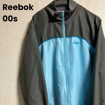 00s Reebok 나일론 저리 트랙 자켓 절개 바이컬러