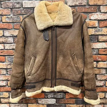 그리맨 B-3 무스탕 플라이트 자켓 L 양가죽