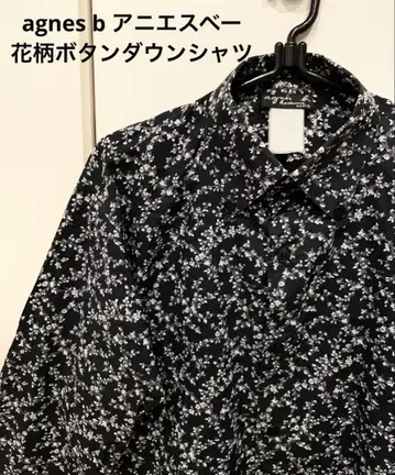 agnes b 에네스베 옴 꽃무늬 셔츠 버튼 다운 셔츠 폴스미스