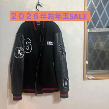 WIND AND SEA x hysteric glamour 바시티 자켓