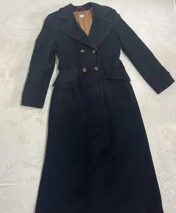 폴 스미스 블랙 더블 브레스트 롱 코트