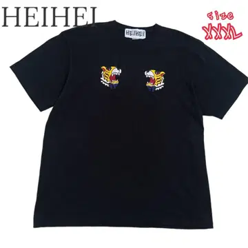 완판템 [ 새상품급 ] HEIHEI 자수T셔츠 호랑이 빅 실루엣 XXXL