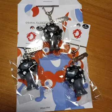 간사이 만박 블랙 미야쿠 키링 3개 세트
