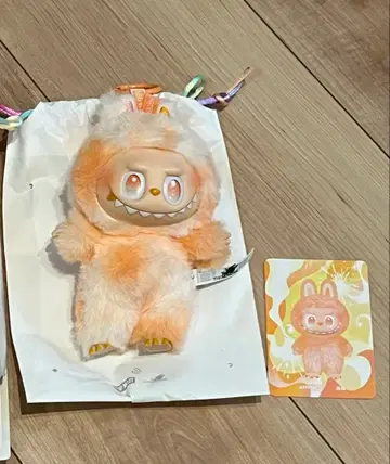 POPMART LABUBU 에너지 happiness 러브브 오렌지