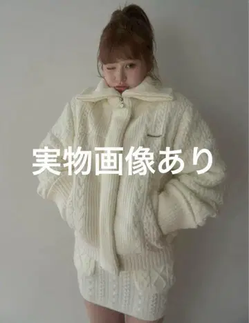 andmary quilting knit jacket ivory
