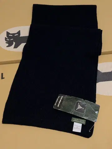 TADGEAR 디럭스 메리노 스카프 블랙