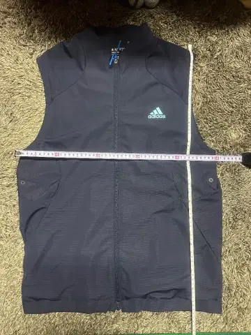 adidas 남성용 골프 베스트 L 네이비 방수 방풍 스트레치 소재