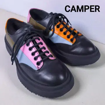 개성파 디자인 캠퍼 트윈즈 더비 슈즈 좌우 비대칭