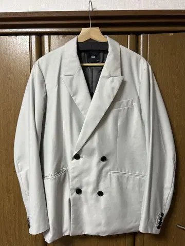 HARE 화이트 더블 브레스트 자켓 S