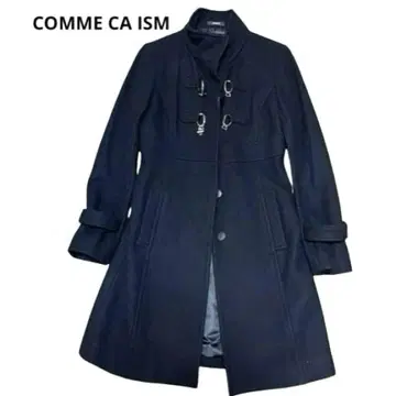 COMME CA ISM 체스터 코트 자켓 울 블랙 M