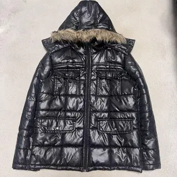 Y2K 퍼 다운 자켓 광택 헤이세이 갸루 남자 y2k 그런지 M