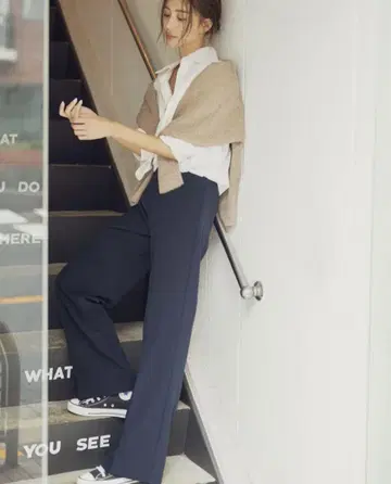 나카지마 케이카 씨 콜라보 하이웨스트 슬랙스
