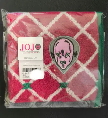 JOJO 황금의 바람 킹 크림슨 다이아 무늬 타월 약 25 x 25 cm