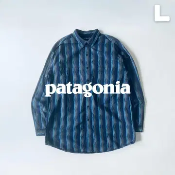 Patagonia 90s L/S 플란넬 셔츠 코스타리카 제조 L 눈 없음