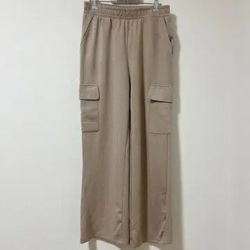 베이지 와이드 팬츠 M