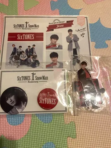 SixTONES 제시 아크릴 스탠드 & 캔뱃지 세트