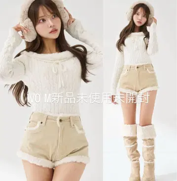 다리치 포인트 보아 코듀로이 숏팬츠