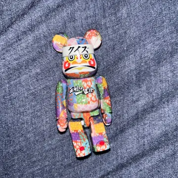 베어브릭 컬러풀 무늬 100mm