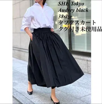 SHE Tokyo Audrey 38size black 택 포함 미사용품