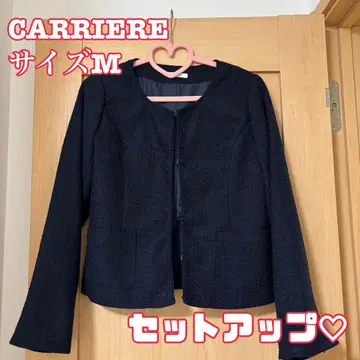 새상품급 CARRIERE 엄마 여성 수트 네이비 1 1호 셋업