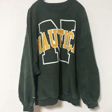 NAUTICA x 하세가와 아키오 한정판 리버서블 맨투맨